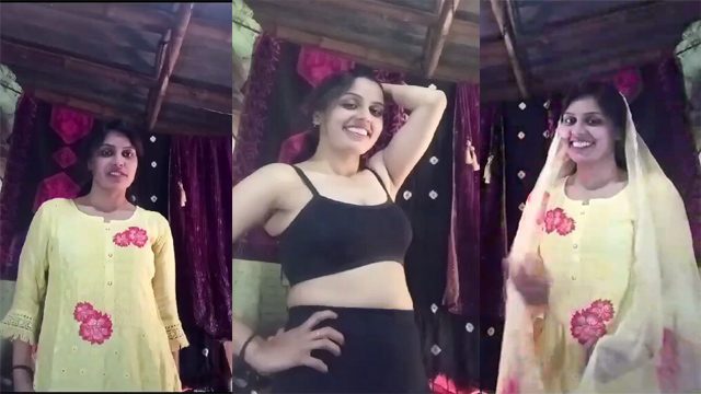 Beautiful village Girl Having Figure Body Showing